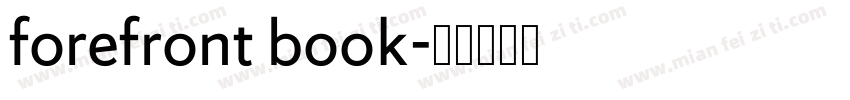 forefront book字体转换